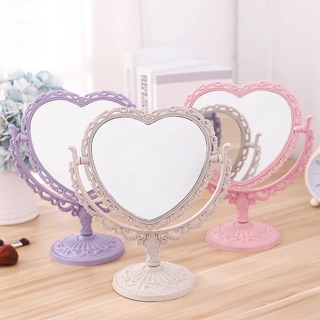 Gương Trang Điểm Để Bàn Trái Tim