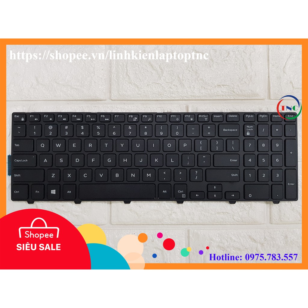 Bàn phím Laptop Dell Inspiron 15-3000 3542 3541 3543 3551 3558 3559 5542 5543 5547 5548 5551 5558 5559 Nhập Khẩu