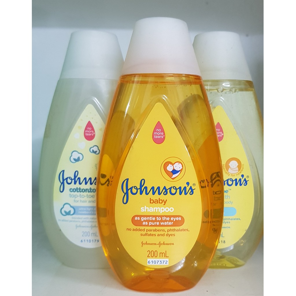 Sữa tắm  gội Johnson's Top To Toe 200ml mẫu mới