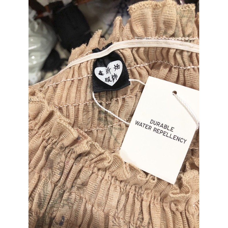 Đầm Linen bẹt vai size M 2hand si tuyển D14a