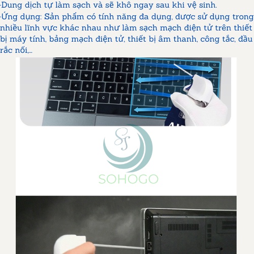 Chai xịt vệ sinh máy ảnh, bàn phím, bo mạch máy tính 450ML- Bình xịt khí nén đa năng dùng cho máy quay, ống kính...