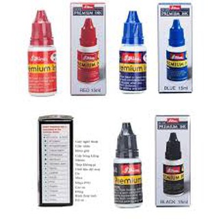 Mực dấu đặc biệt (đóng trên mọi chất liệu) xanh, đỏ, đen