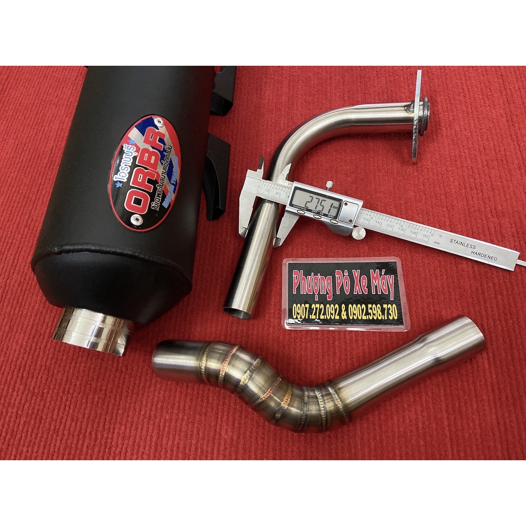 Pô TĂNG ORBR 1.1 Thailand kèm Cổ 2 khúc dành cho Vario, Click Thái, AB 125-150, SHVN, SH mode
