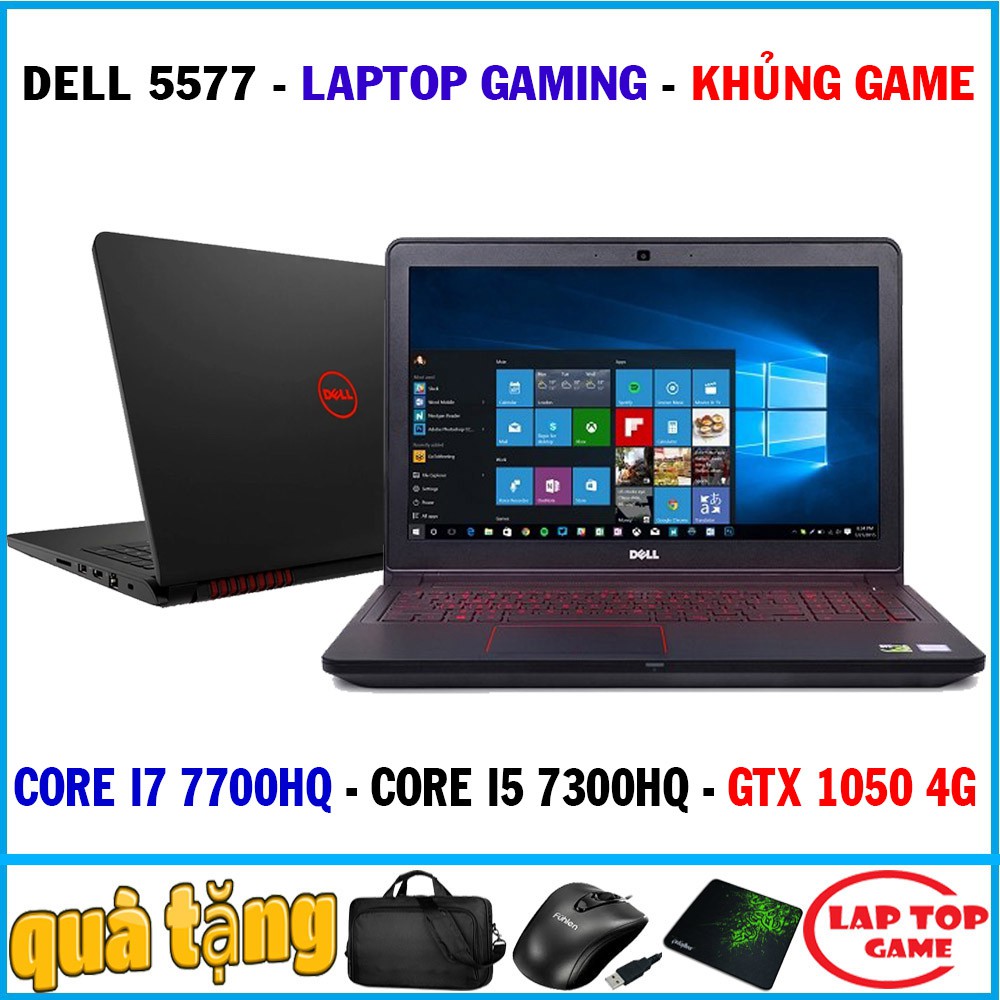 quái vật gaming dell 5577 core i7 7700hq, gtx 1050 4g, laptop cũ chơi game cơ bản đồ h