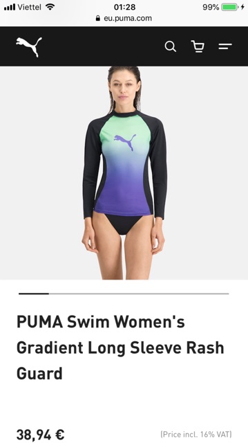 Áo bơi tay dài của Puma | BigBuy360 - bigbuy360.vn