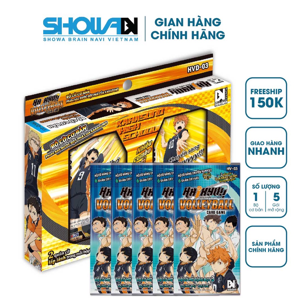 Bộ cờ bóng chuyền Haikyu - Combo - HVD-03 - 5 HV-03 - 1 bộ