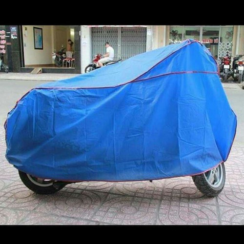 Bạt Phủ Xe Máy, Chùm Xe Máy Thành Long Che Nắng Che Mưa Loại Dày Có Viền Phản Quang