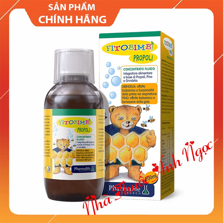 Fitobimbi Propoli - Hỗ trợ làm dịu họng, giảm đau, ngứa rát họng · Cải thiện cơn ho khởi phát do viêm họng