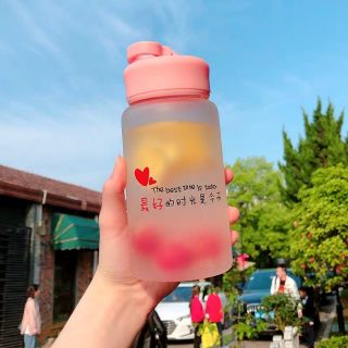 [CÓ SẴN] Bình nước thủy tinh cute