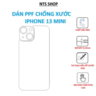 Tấm dán PPF chống xước mặt sau iphone 13 mini