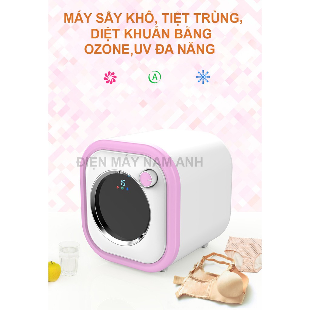 Máy sấy tiệt trùng Ozone, UV đa năng, sấy khô, tiệt trùng quần áo, khăn, đồ lót, đồ dùng em bé