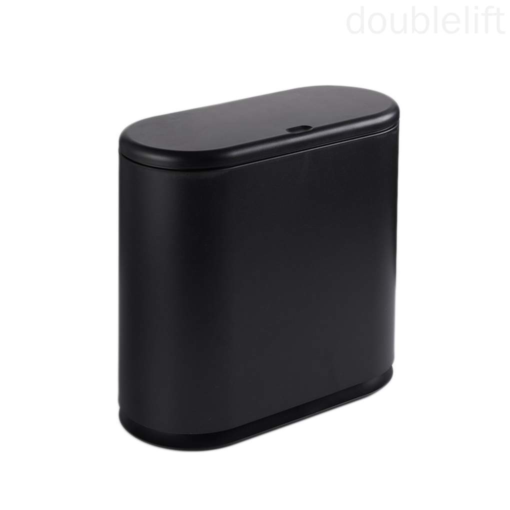 Ép thùng rác nhựa gia đình Có nắp đậy phòng tắm Thùng rác đơn giản Thùng rác