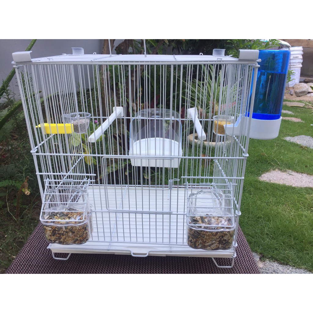 Máng tắm ngoài có móc nhựa cho chim yến, finch và dòng vẹt size nhỏ  hàng Ý