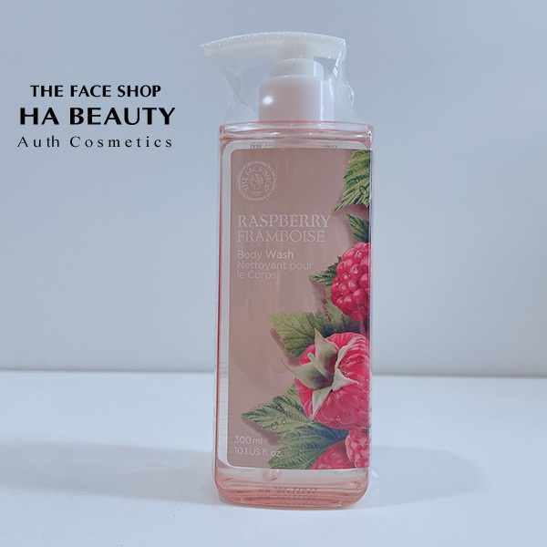 Sữa tắm dưỡng ẩm tốt chống lão hóa thơm lưu hương lâu The Face Shop Raspberry Body Wash 300ml