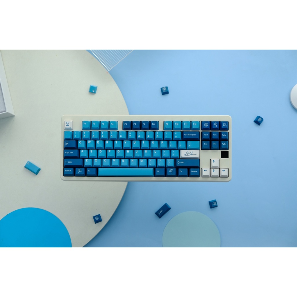 129 Phím GMK Manta Keycaps Cherry Profile PBT DYE-SUB Bàn phím cơ Keycap