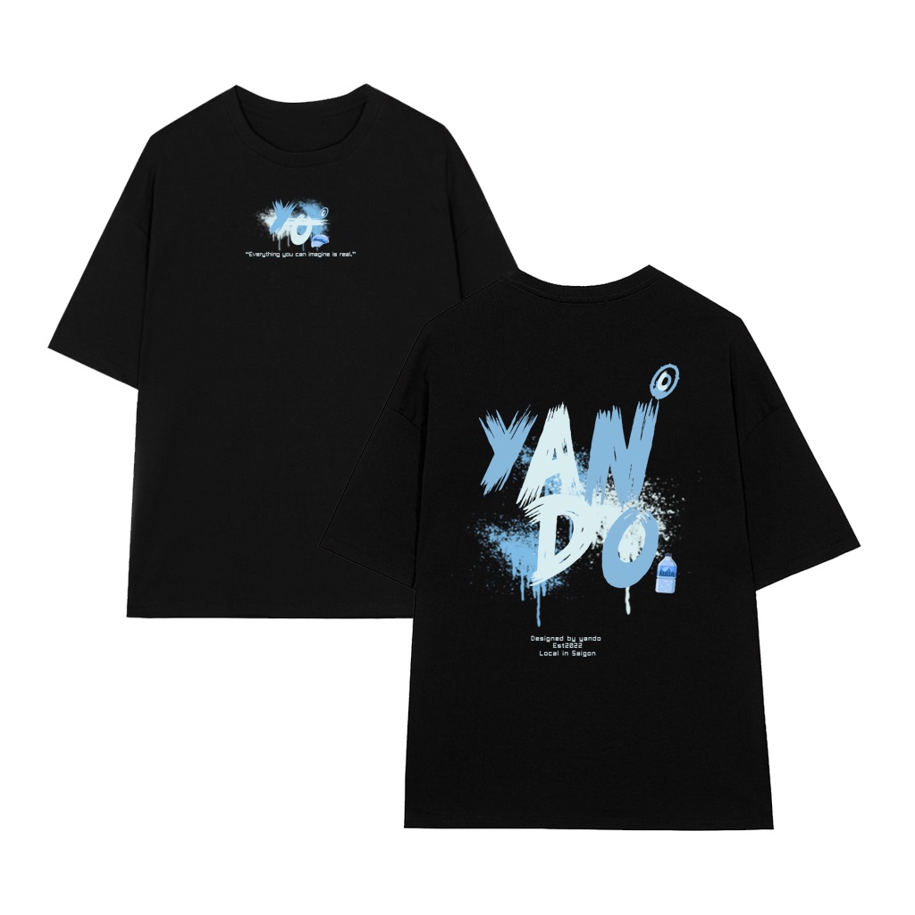 Áo Thun Tay Lỡ Nam Nữ Form Rộng YANDO OUTFITS PAINT- AT0688-Cotton 2 Chiều