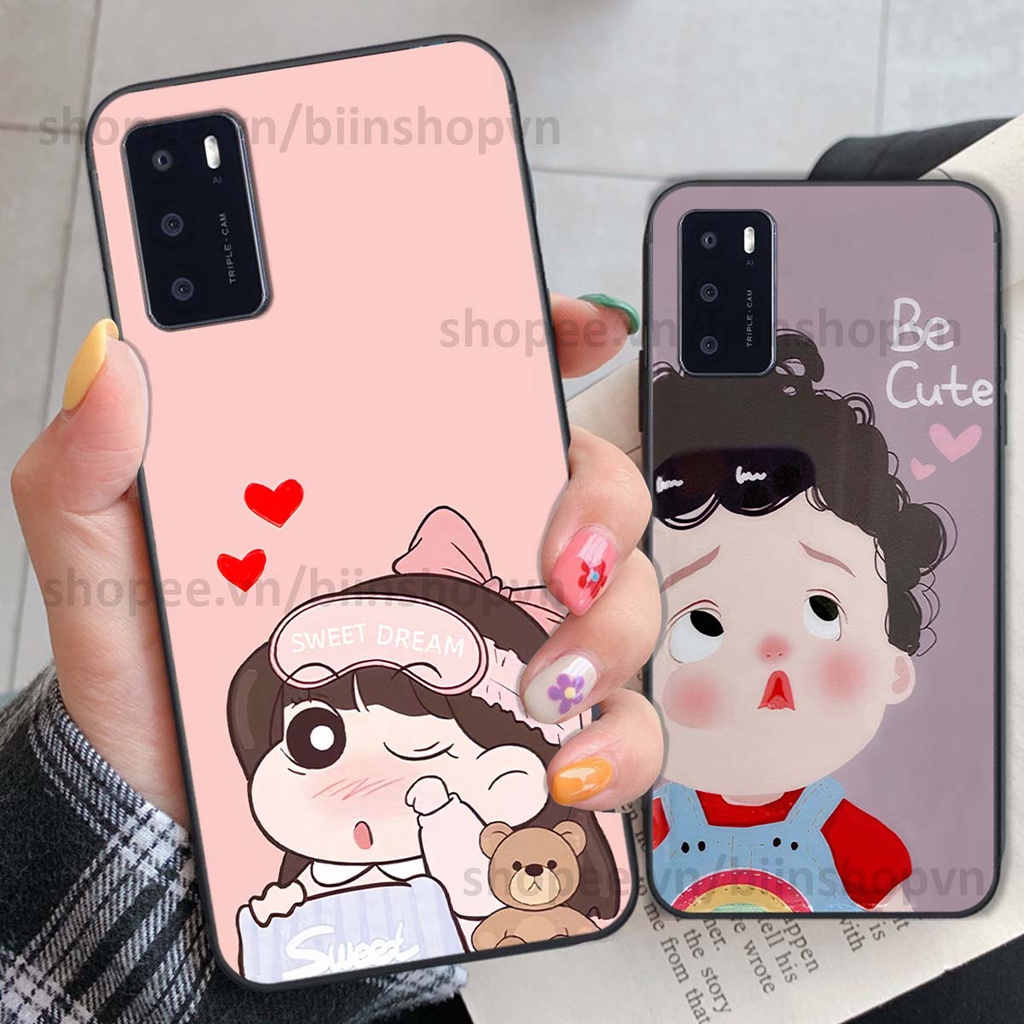 Ốp Oppo A16 in hình baby siêu dễ thương, ngộ nghĩnh đáng yêu
