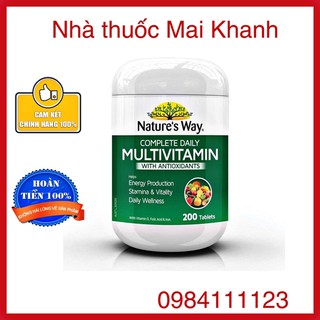 Vitamin Tổng Hợp [Úc] Nature’s Way Complete Daily Multivitamin – 200 Viên