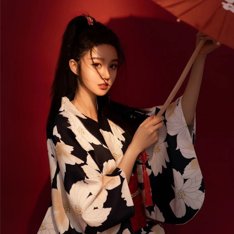 Đầm Kimono Cách Tân Phong Cách Nhật Bản Cho Nữ