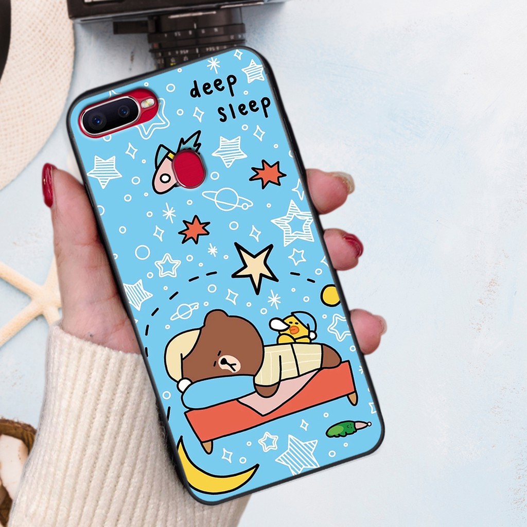 [ỐP OPPO_SIÊU RẺ] ỐP LƯNG OPPO IN HÌNH GẤU BROWN BEAR VÀ THỎ CONY |A1k-A3s-A5s-A7-F9-A12| DOAREMON CASE