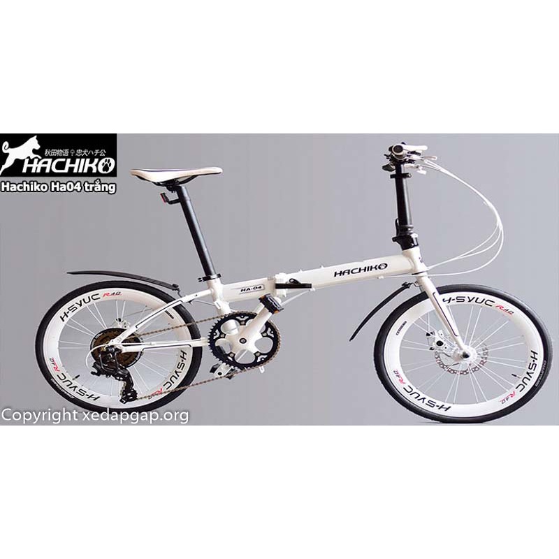Xe đạp gấp gọn hachiko cho người lớn nhật bản ha01 và ha04 Chính hãng