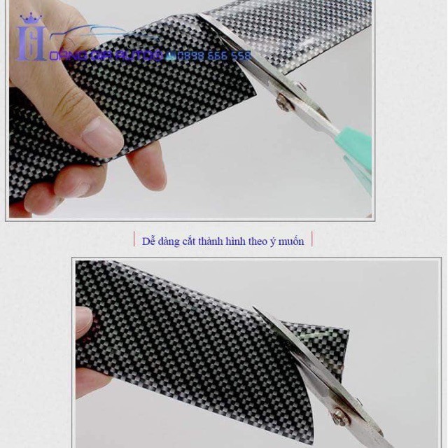 Nẹp carbon Dẻo 5D Siêu dính Co dãn tốt