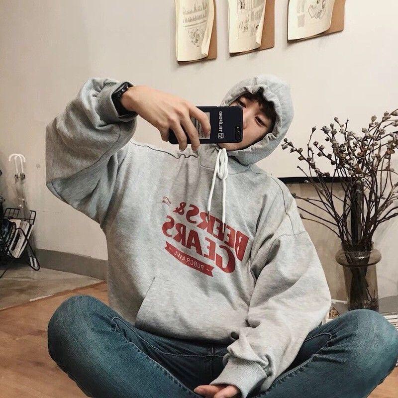 Áo Hoodie Chống Bụi 123SHOP Cho Nữ Cho Nam Có 3 Màu Sweater Form Rộng In Hình BEERS & GEARS unisex ulzzang