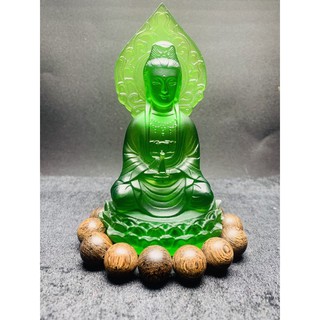 phật quan âm lưu ly để ô tô 14cm