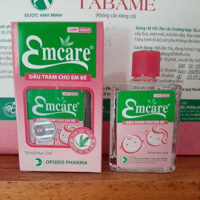 Dầu khuynh diệp cho bé EMCARE 25ml (dầu tràm) / em care