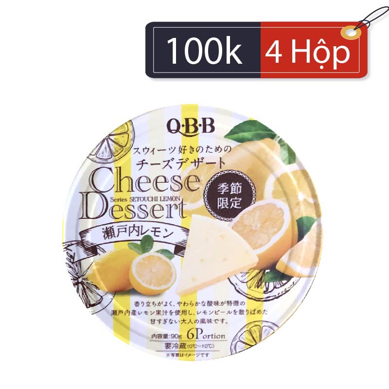 [COMBO 4 HỘP/100K] PHÔ MAI QBB NHẬT VỊ CHANH