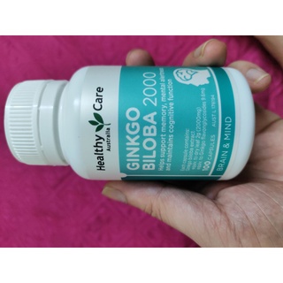Viên Uống bổ não Ginkgo Biloba Healthy Care Úc 2000mg
