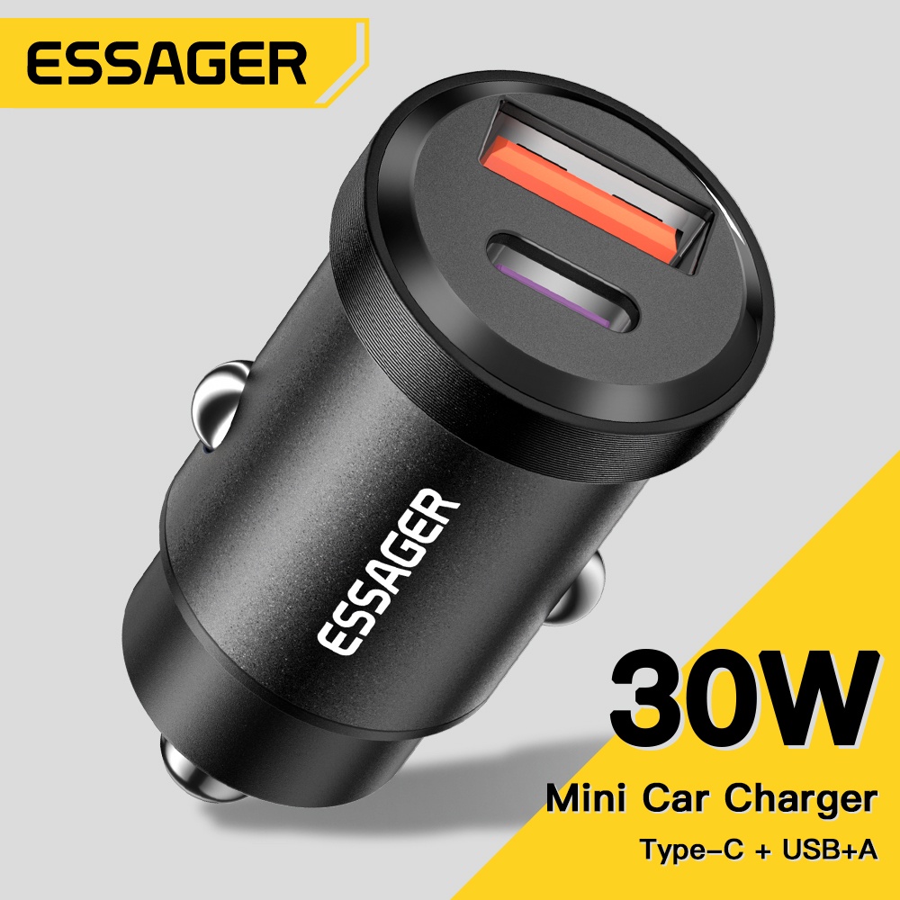 Tẩu sạc nhanh ô tô Essager 30W USB Type