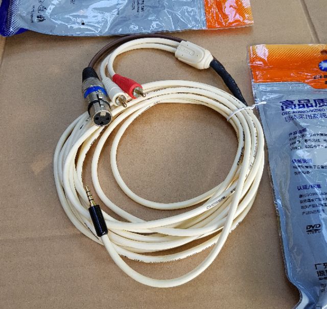 Dây livestream hoặc ghi âm 5m dùng cho amply và vang số