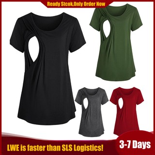 Phụ nữ bà bầu cho con bú Áo sơ mi mang thai Áo sơ mi hàng đầu