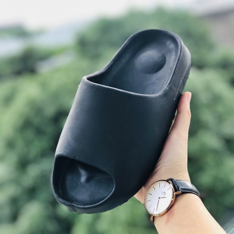 [Freeship + hộp + sẵn kho] Dép quai ngang nam nữ bánh mì đen, chất xin