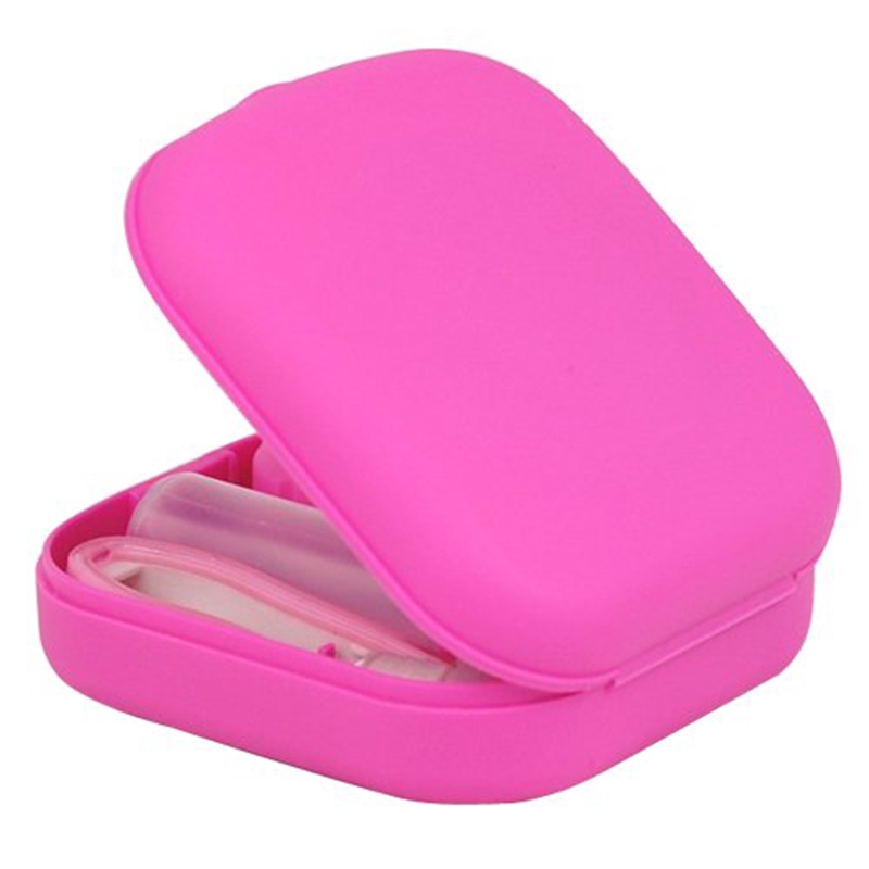 Hộp đựng kính áp tròng kích thước mini kèm gương soi tiện lợi Jp1