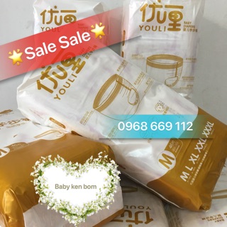 [ Thanh Lý ] Bỉm dán/quần YOULI S56/M48-46/L42/XL40/XXL36/XXXL34