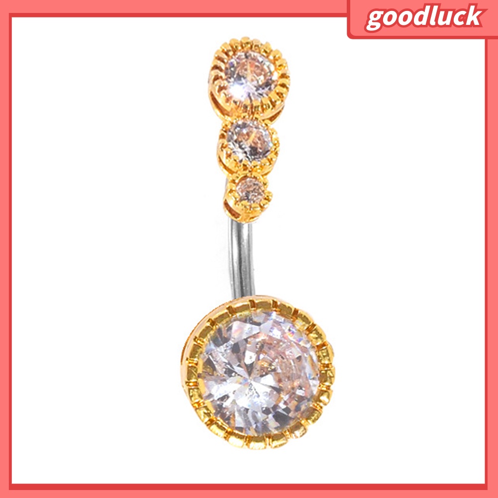 Khuyên Rốn Hình 4 Viên Đá Cho Nữ