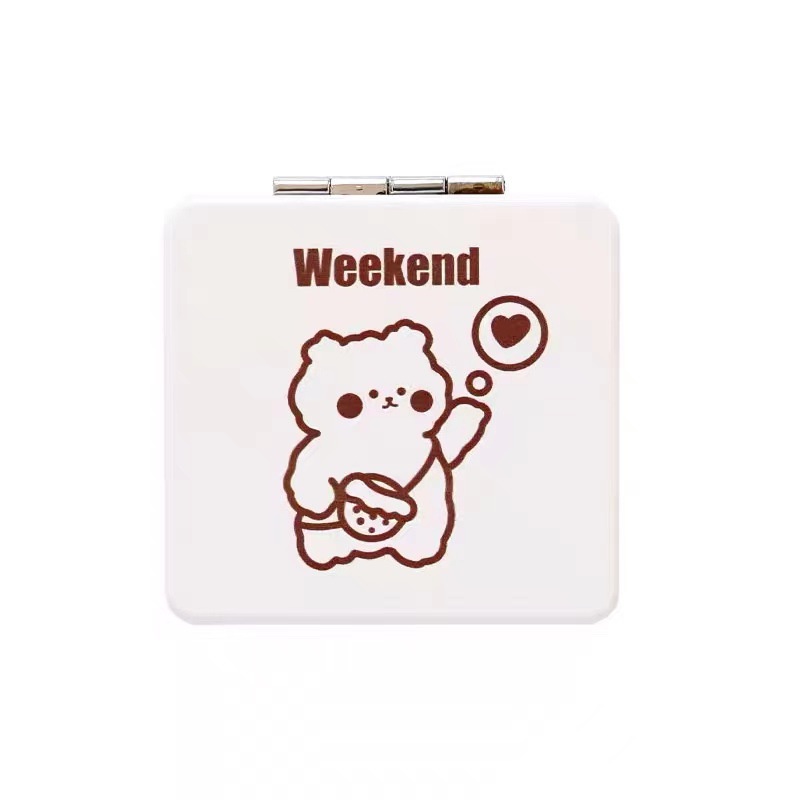 Gương mini cầm tay, Gương trang điểm mini hai mặt bỏ túi cao cấp dễ thương, Gương Mini Gập Hai Mặt Dễ Thương Hàn Quốc, Gương Trang Điểm Hai Mặt Gấp Gọn Họa Tiết Thỏ bunny Dễ Thương Phong Cách Hàn Quốc