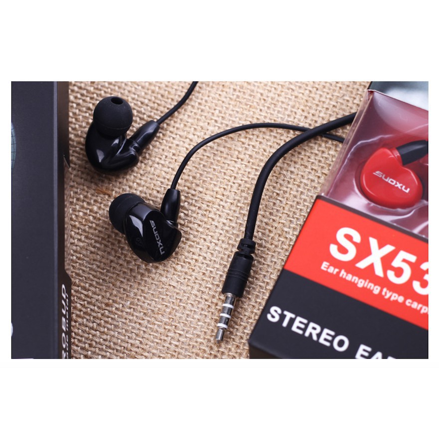 Tai Nghe Thể Thao Đa Năng Chống Đau Tai Suoxu Stereo SX538