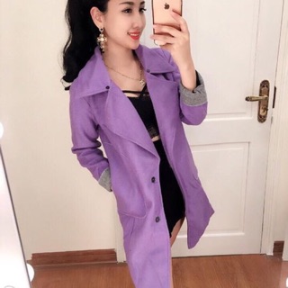 Áo khoác dạ dáng dài