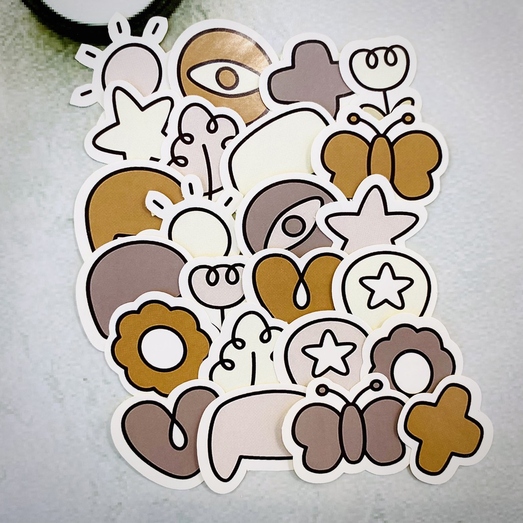 Sticker planner dán trang trí laptop, máy tính bỏ túi, vali, điện thoại, đàn ghita, hộp bút