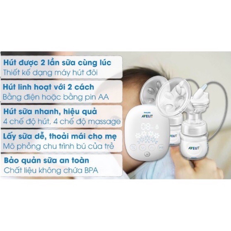 Máy hút sữa Avent Snow (Avent hoa tuyết)