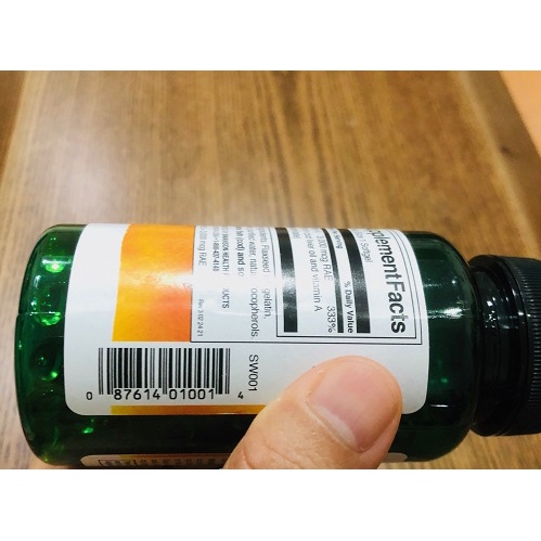 Viên uống Bổ mắt Swanson Vitamin A 1000 IU 250 Viên