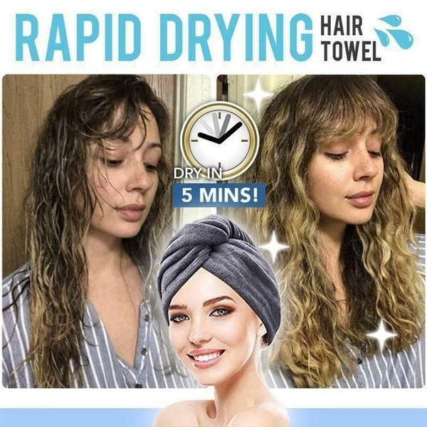 Khăn Tắm Quấn Tóc Thấm Hút Nước Làm Khô Tóc Bằng Sợi Siêu Nhỏ