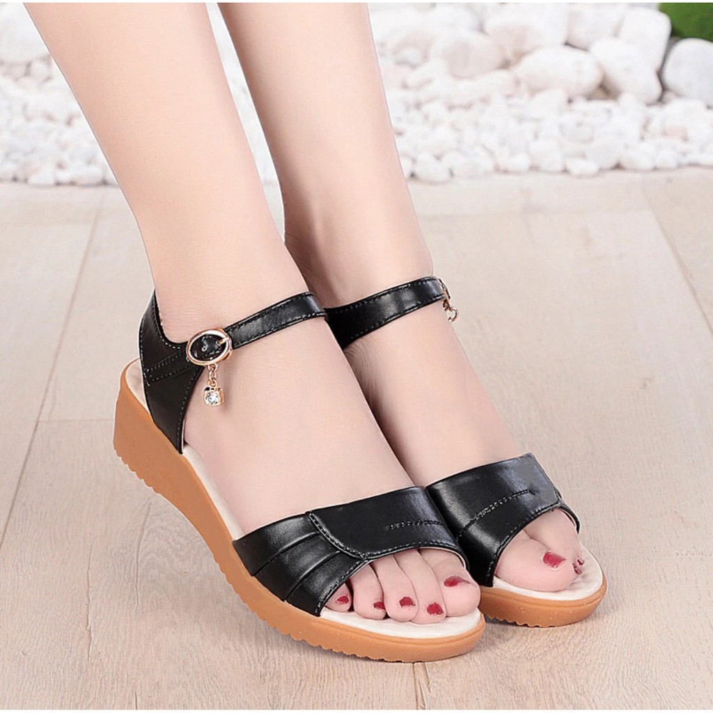 Sandal nữ ML0002-TAMI quai hậu đính đá