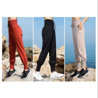 Quần jogger gym yoga aerobic nữ ( cạp cao)