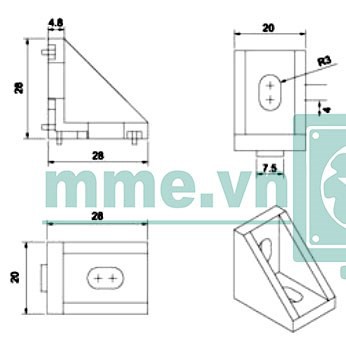 Ke nhôm định hình 20, 30 | BigBuy360 - bigbuy360.vn