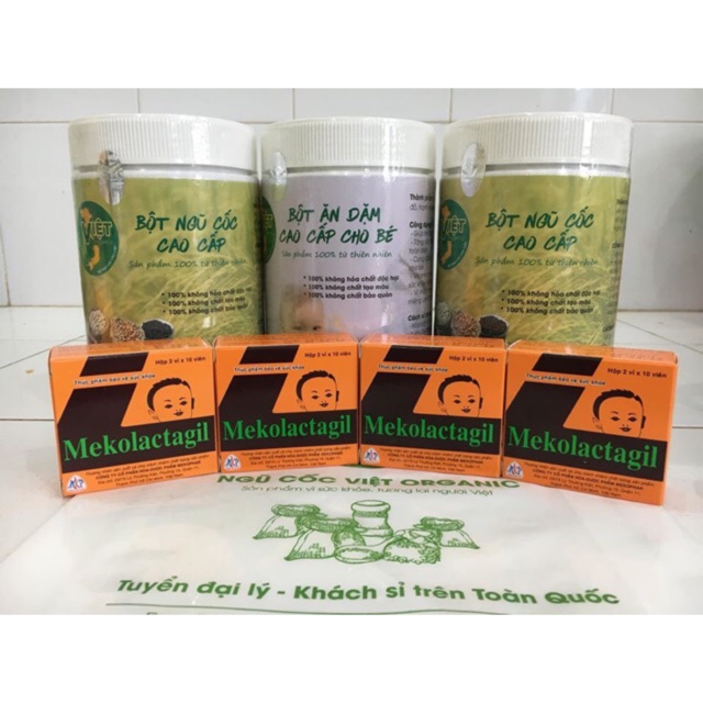 Ngũ cốc lợi sữa + tảo