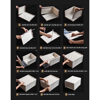 [Rẻ vô địch ]Hộp đựng giày nhựa cứng trong suốt có thoáng khí phí sau